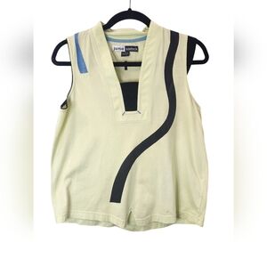Jamie Sadock Shirt Womens Medium Abstract Sleeveless Athleisure Golf Top-E115